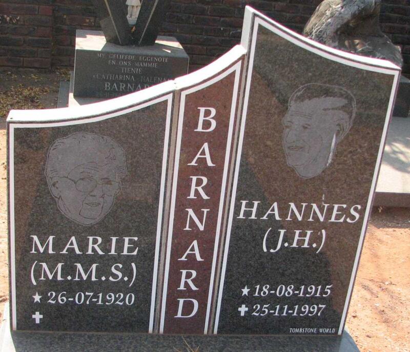 BARNARD J.H. 1915-1997 & M.M.S. 1920-