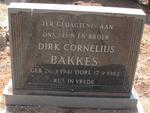 BAKKES Dirk Cornelius 1941-1983