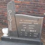OLIVIER De Wet 1906-1981