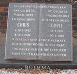 BOTHMA Chris 1912-2006 & Corrie 1916-1981