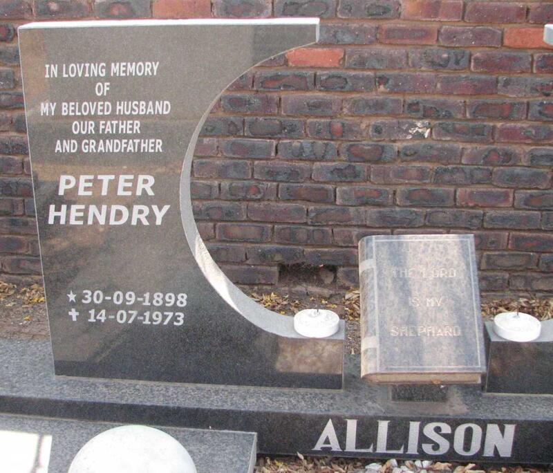 ALLISON Peter Hendry 1898-1973