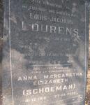 LOURENS Louis Jacobus 1913-1971 & Anna Margaretha Elizabeth SCHOEMAN 1918-2006