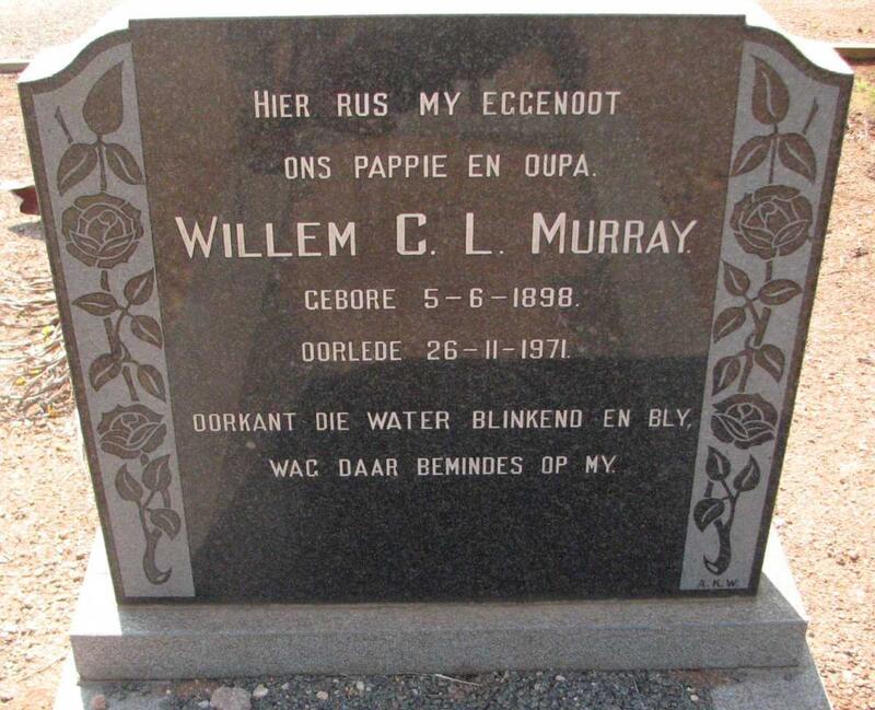 MURRAY Willem C.L. 1898-1971