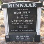 MINNAAR Hans Jurie 1903-1966 & Martha Louisa REDELINGHUYS 1911-2003