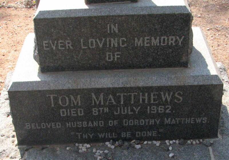 MATTHEWS Tom -1962