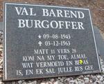 BURGOFFER Val Barend 1943-1963