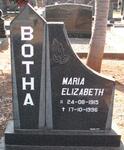 BOTHA Maria Elizabeth 1915-1996