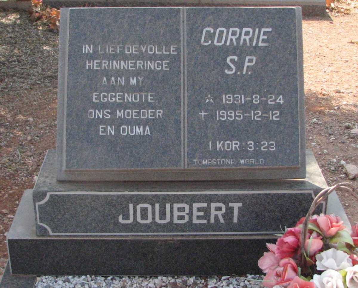 JOUBERT Corrie S.P. 1931-1995