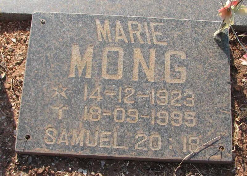 MONG Marie 1923-1995