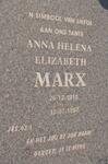 MARX Anna Helena Elizabeth 1910-1997