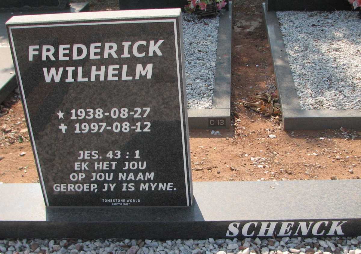 SCHENCK Frederick Wilhelm 1938-1997