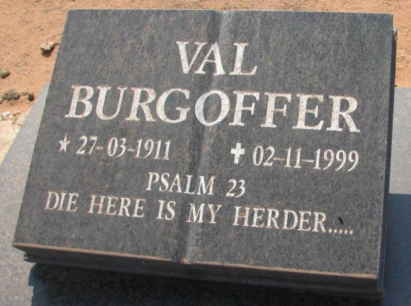BURGOFFER Val 1911-1999