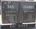 TOIT Jan, du 1916-2001 & Isabel 1927-