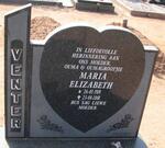 VENTER Maria Elizabeth 1919-2001