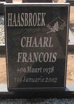 HAASBROEK Chaarl Francois 1938-2002
