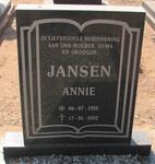 JANSEN Annie 1925-2002