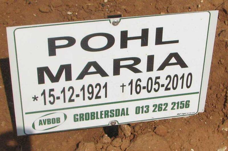 POHL Maria 1921-2010