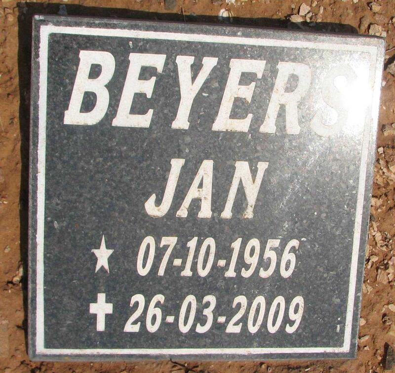 BEYERS Jan 1956-2009