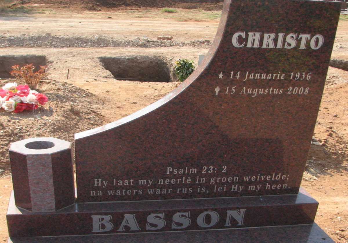 BASSON Christo 1936-2008