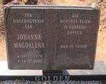 GOLDEN Johanna Magdalena 1978-2006