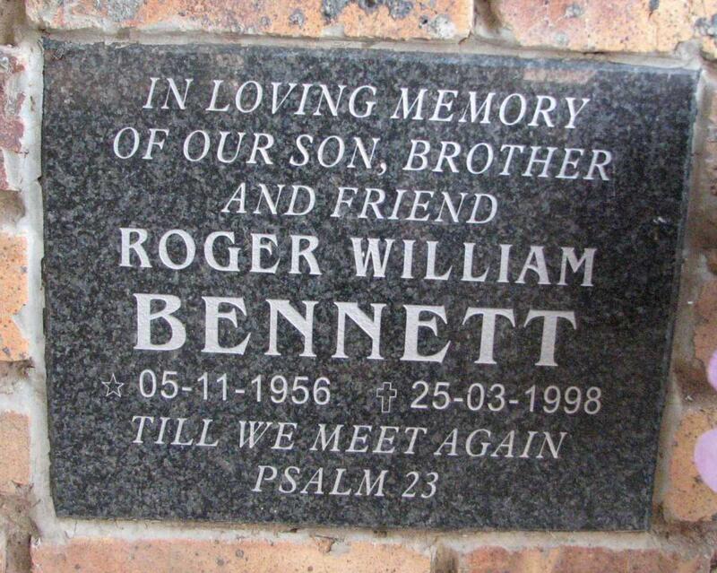 BENNETT Roger William 1956-1998