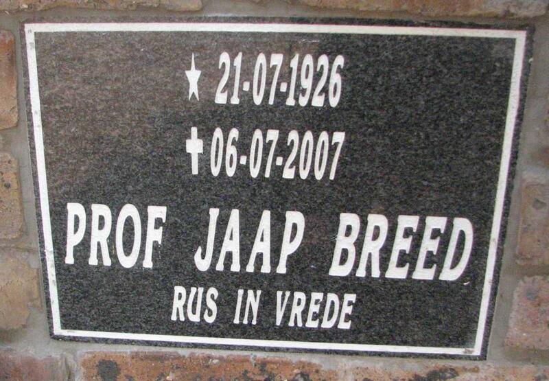 BREED Jaap 1926-2007