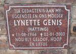 GENIS Lynette nee HATTINGH 1966-2003
