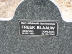 BLAAUW Freek 1941-2001