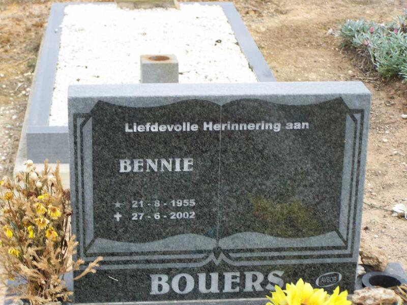 BOUERS Bennie 1955-2002