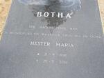 BOTHA Hester Maria 1930-2000