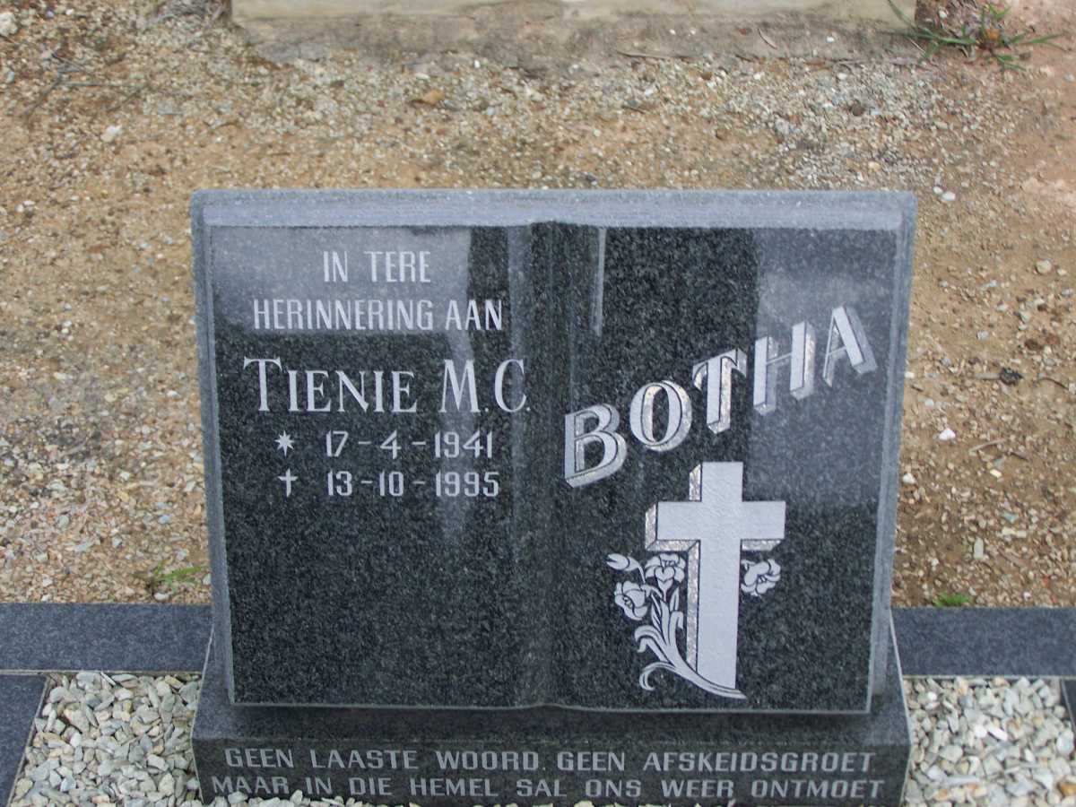 BOTHA Tienie M.C. 1941-1995