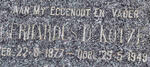 KOTZE Gerhardus D. 1877-1949 & Johanna A.D. BEETGE 1873-1950