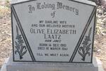 LAATZ Olive Elizabeth nee JONES 1910-1941