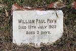 PAYN William Paul -1923