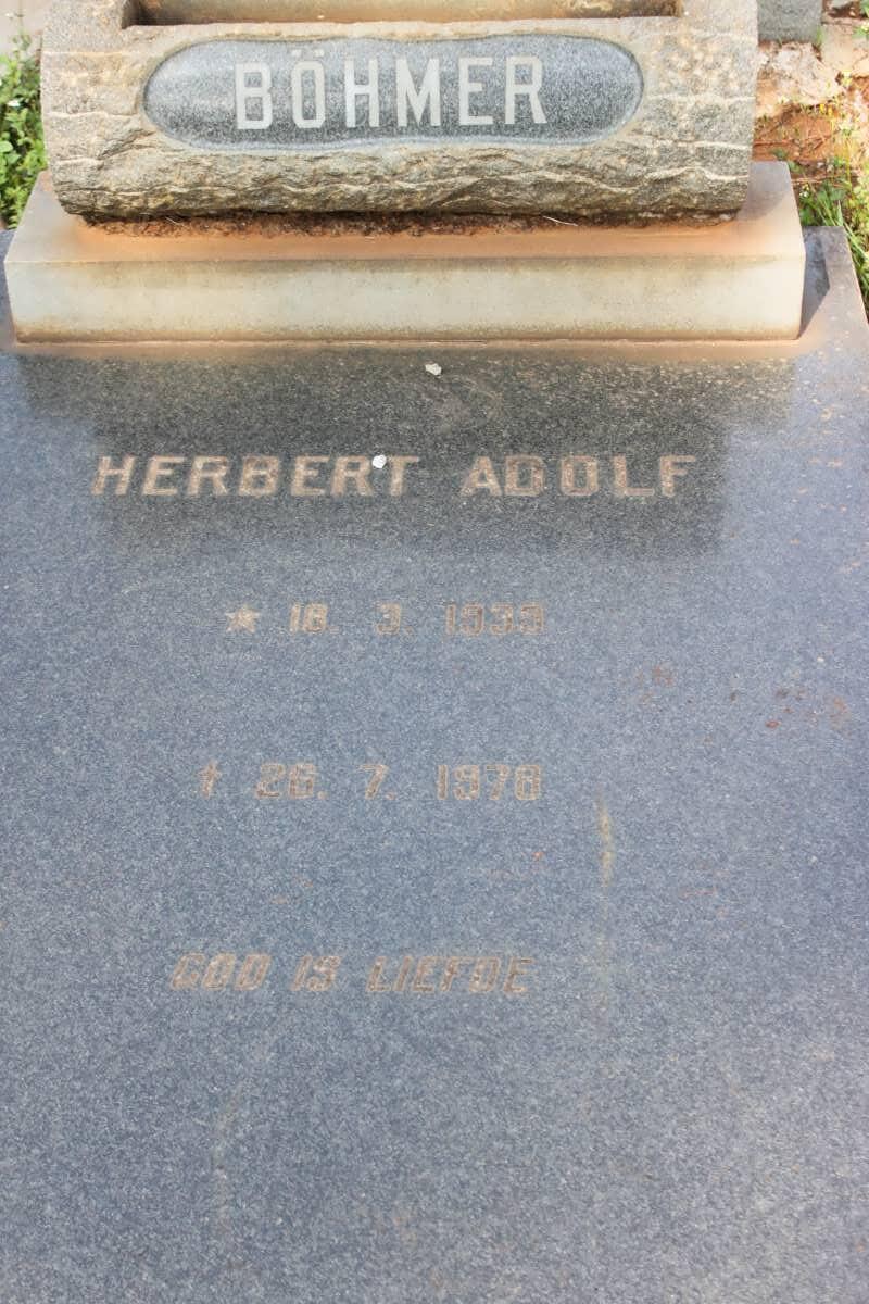 BÖHMER Herbert Adolf  193?-1978