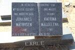 EARLE Johannes Mathysen 1926-1992 & Katrina Magdelena 1927-