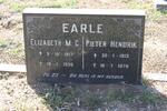 EARLE Pieter Hendrik 1913-1978 & Elizabeth M.C. 1917-1996
