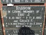 BARROW Eric J. 1907-1982 & Grace F. PRICE 1912-2004