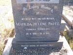 PAUTZ Matilda Helene formely SCHWULST 1889-1971