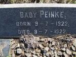 PEINKE Baby 1922-1922
