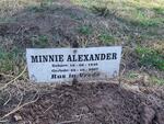 ALEXANDER Minnie 1945-2007