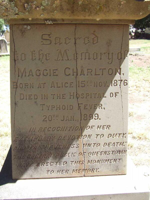 CHARLTON Maggie 1876-1899