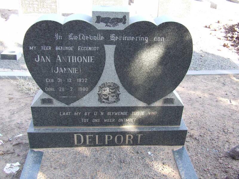 DELPORT Jan Anthonie 1932-1980