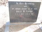 FOURIE Billy W. 1934-1982