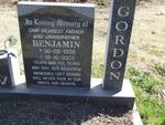 GORDON Benjamin 1928-2003