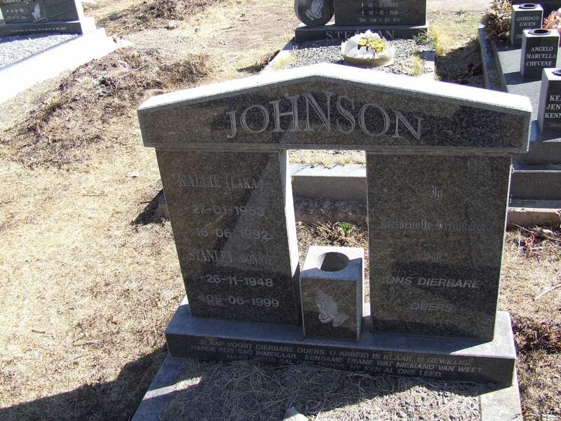 JOHNSON Stanley 1948-1999 :: JOHNSON Kallie 1953-1992