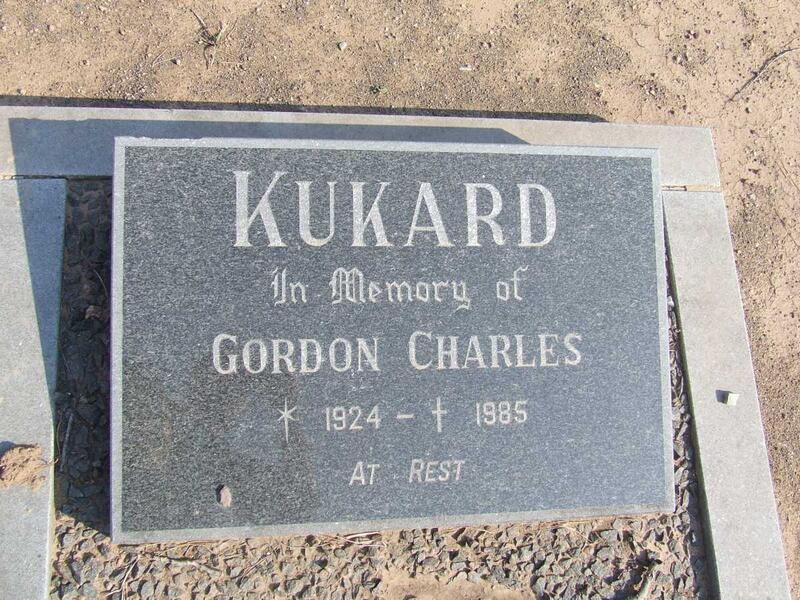 KUKARD Gordon Charles 1924-1985