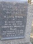 PILLAY Sabapathey Vadivelloo 1898-1956