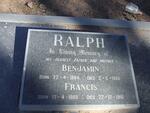 RALPH Benjamin 1884-1956 & Francis 1888-1961