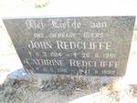 REDCLIFFE John 1914-1991 & Cathrine 1918-1990